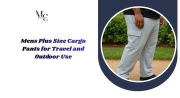 Mens Plus Size Cargo Pants for Travel and Outdoor Use