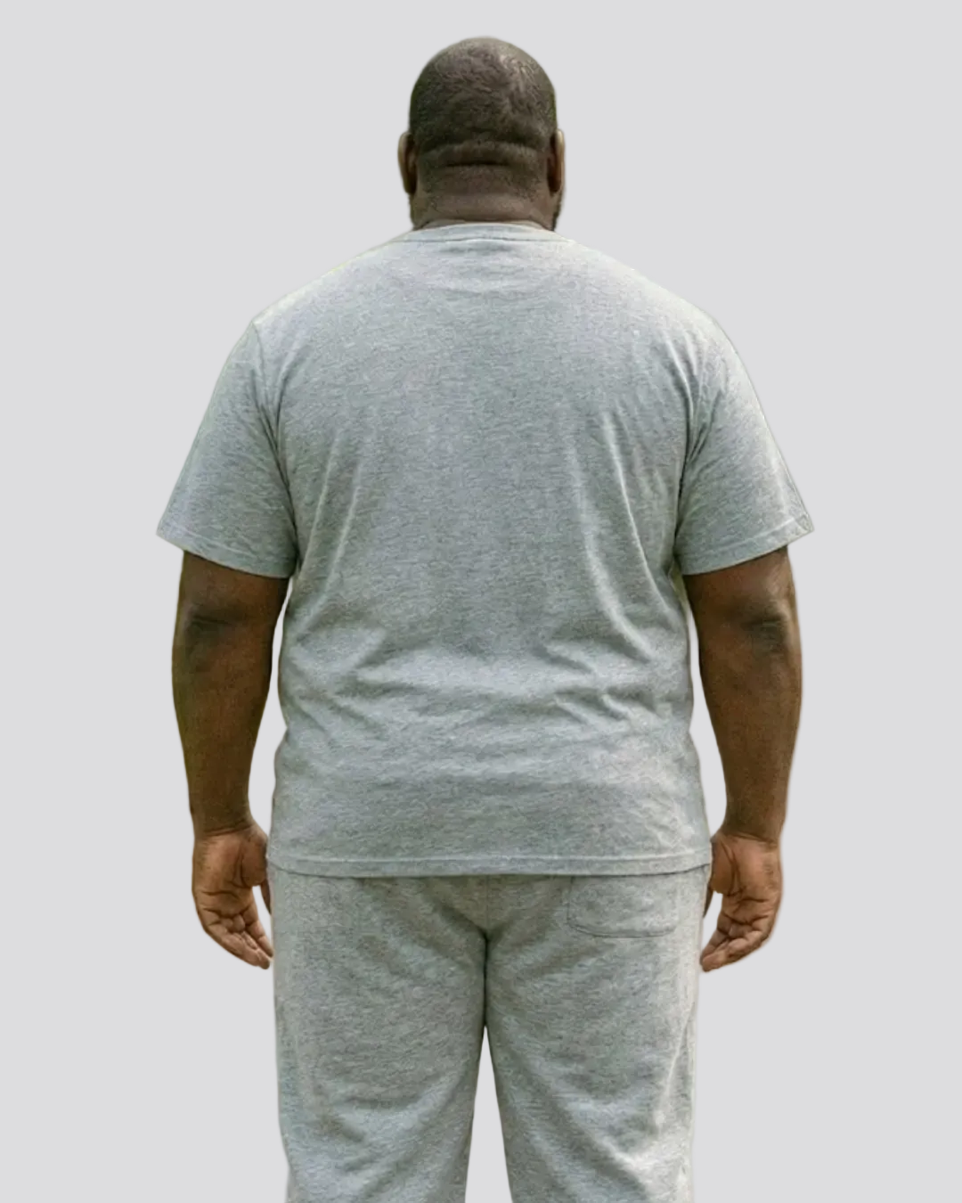 Big & Tall Classic Crewneck T-Shirt- Grey