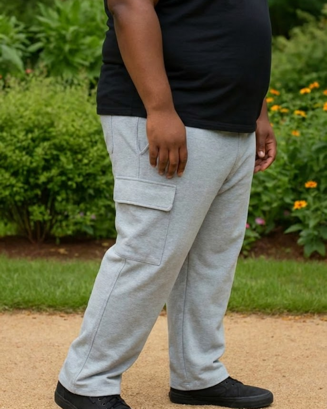 Big & Tall Fleece Cargo Lounge Pants