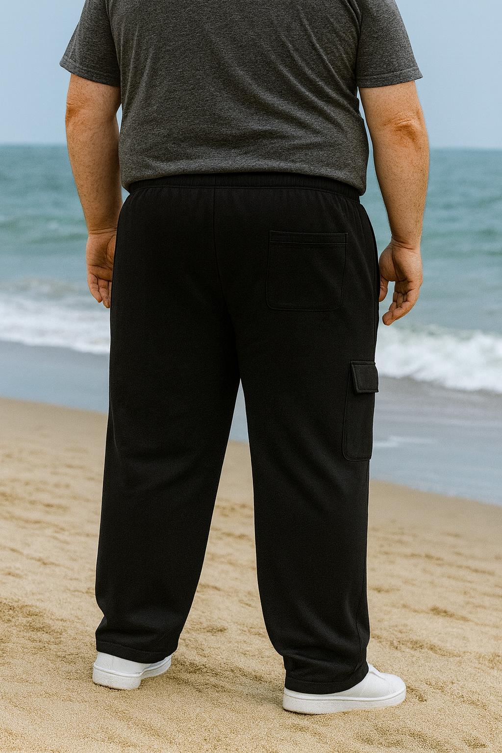 Big & Tall Fleece Cargo Lounge Pants