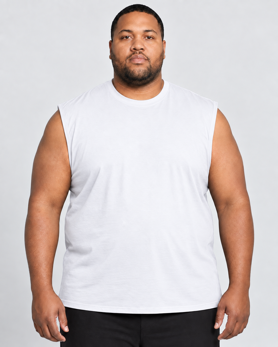 T-shirt Muscle grande taille pour homme – Noir | BT-510