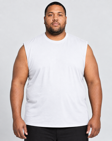 T-shirt Muscle grande taille pour homme – Noir | BT-510