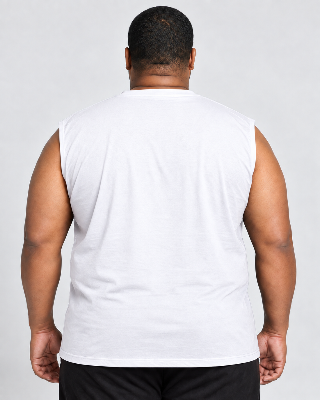 T-shirt Muscle grande taille pour homme – Noir | BT-510