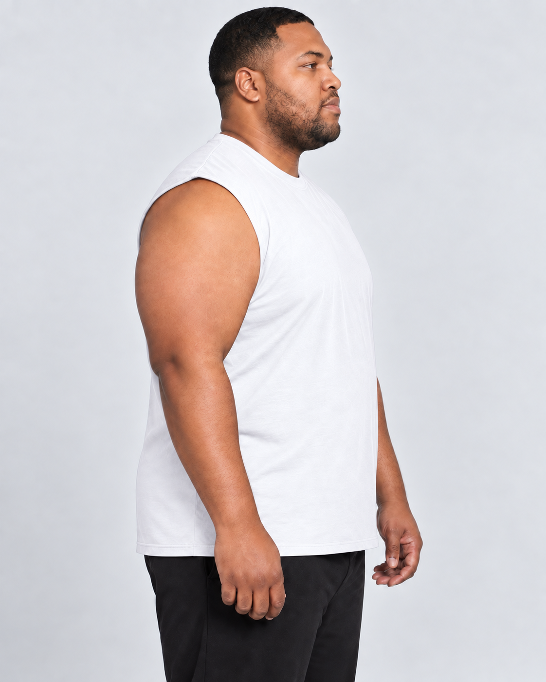 T-shirt Muscle grande taille pour homme – Noir | BT-510