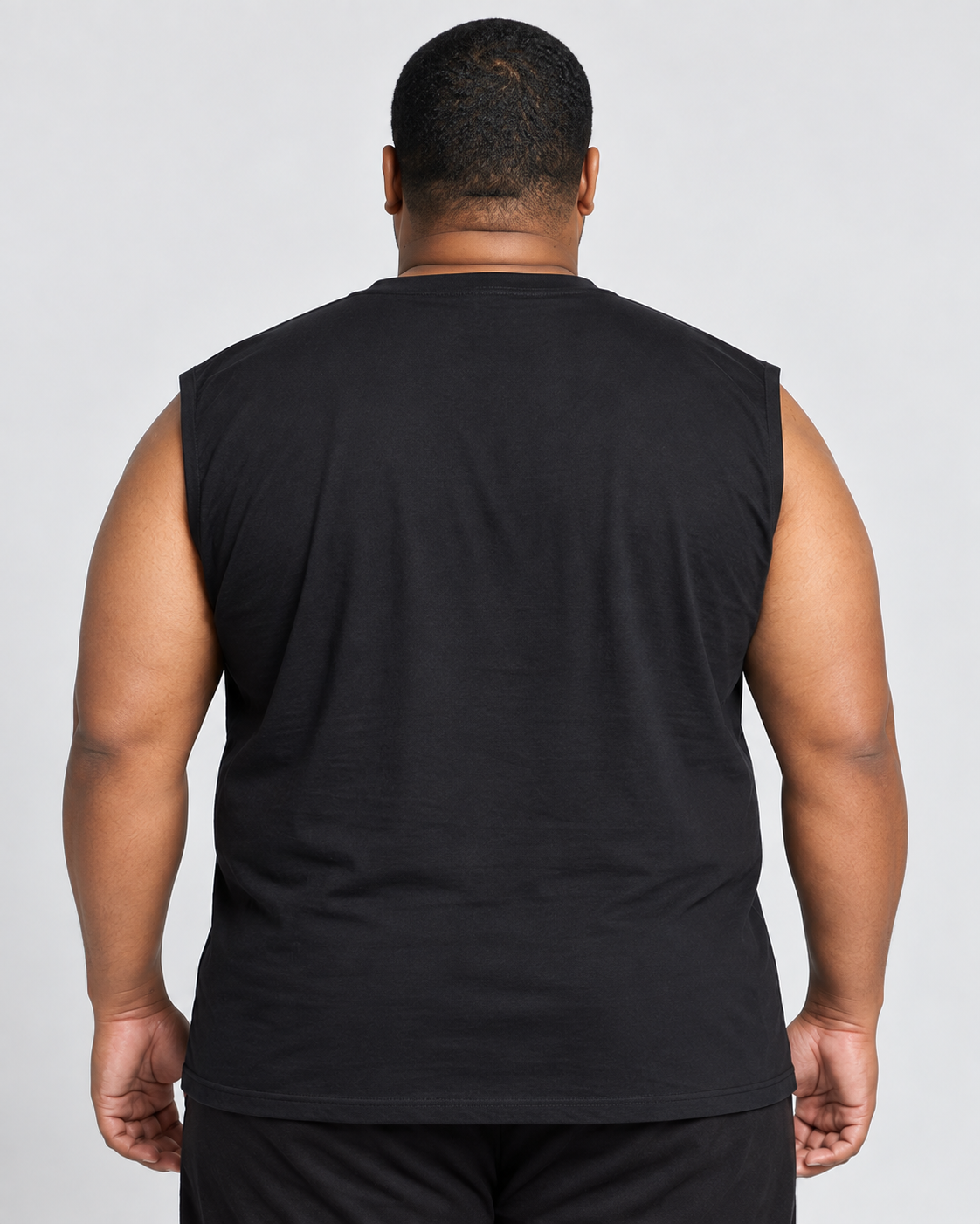 Men's Plus Size Big & Tall Muscle T-Shirt – Black | BT-510