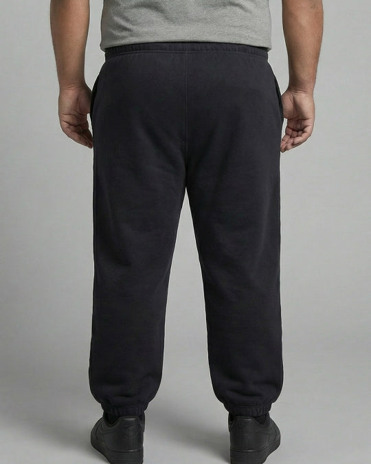 Men's Plus Size Big & Tall Fleece Lounge Pants – Black | BT-502-BLK