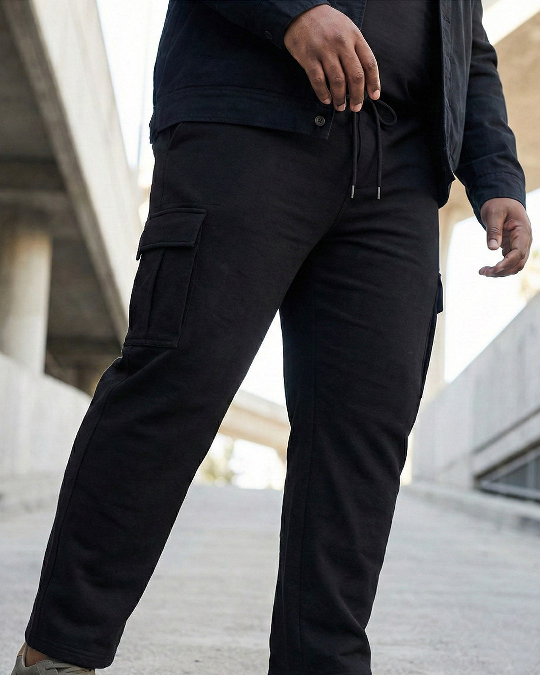 Big & Tall Fleece Cargo Lounge Pants