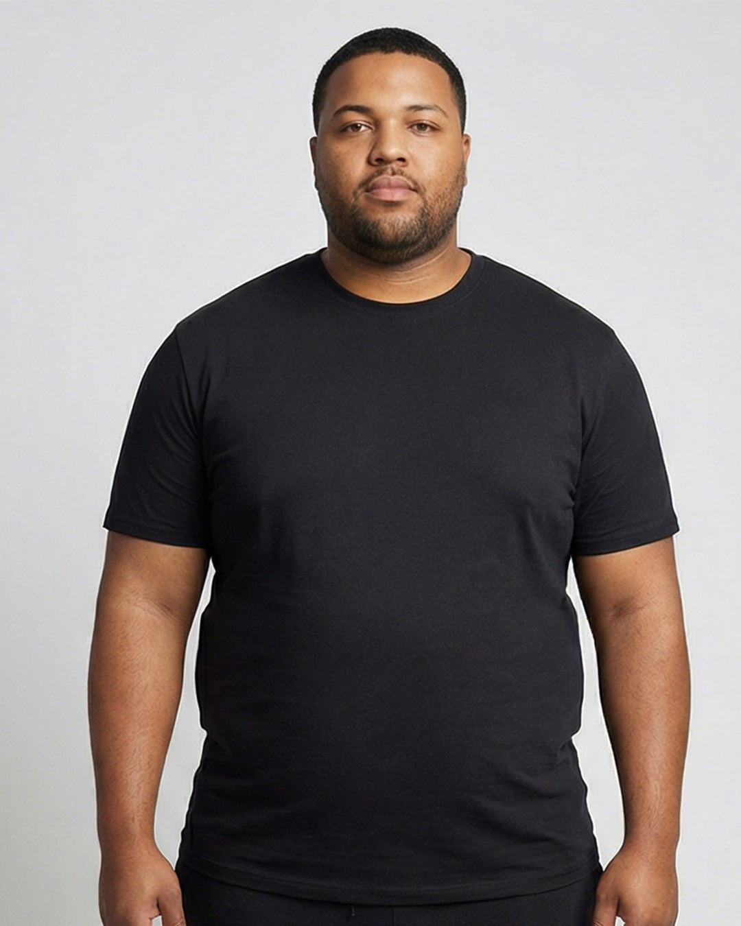 Big & Tall Classic Crewneck T-Shirt- Black