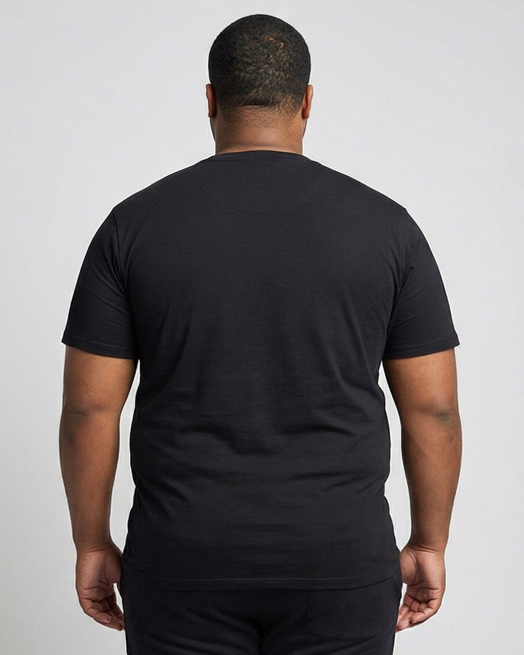 Big & Tall Classic Crewneck T-Shirt- Black