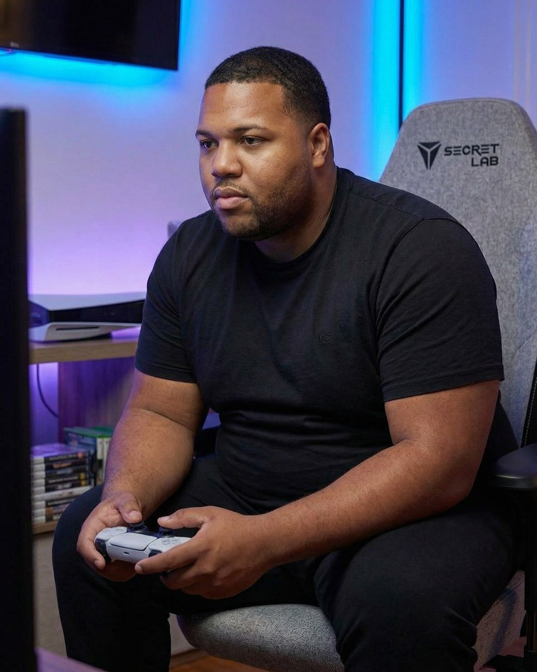 Big & Tall Classic Crewneck T-Shirt- Black