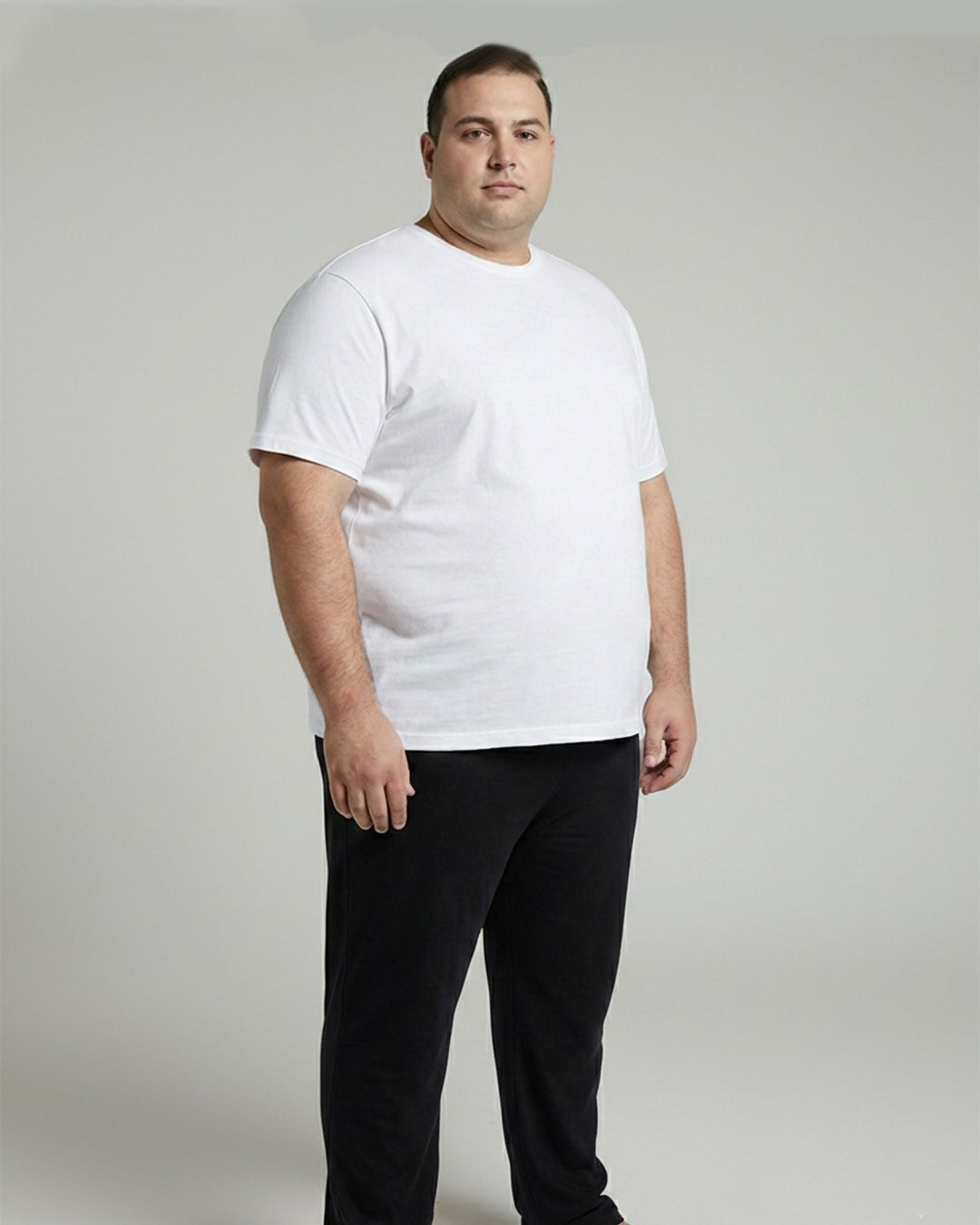 Big & Tall Classic Crewneck T-Shirt- White
