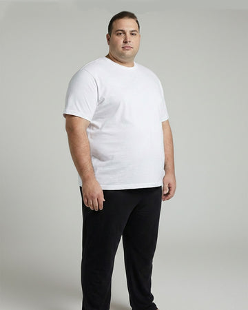 Big & Tall Classic Crewneck T-Shirt- White