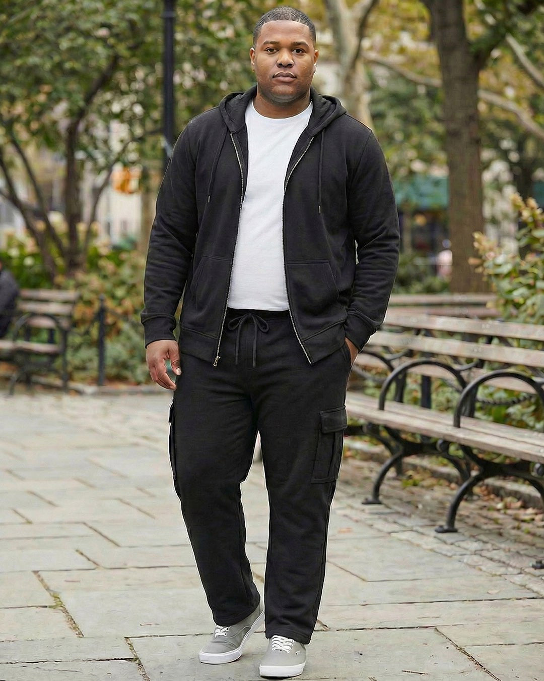 Big & Tall Fleece Cargo Lounge Pants