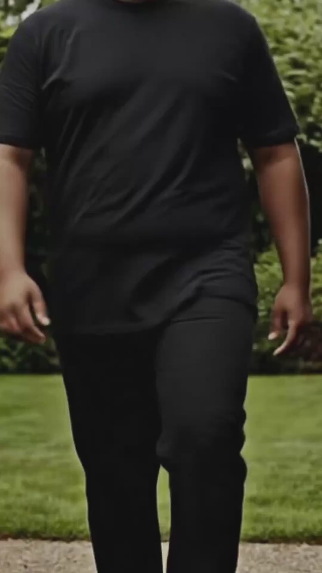 Big & Tall Classic Crewneck T-Shirt- Black